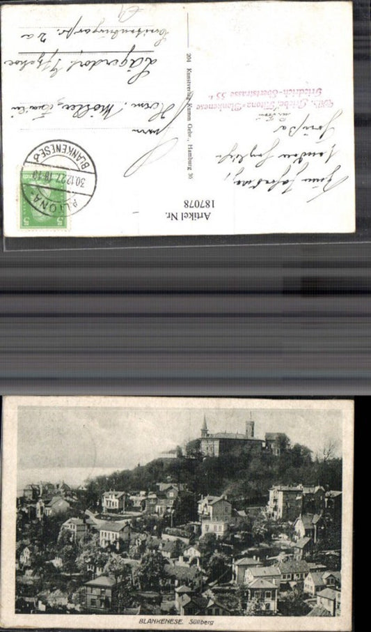 187078,Hamburg Blankenese Süllberg Totale