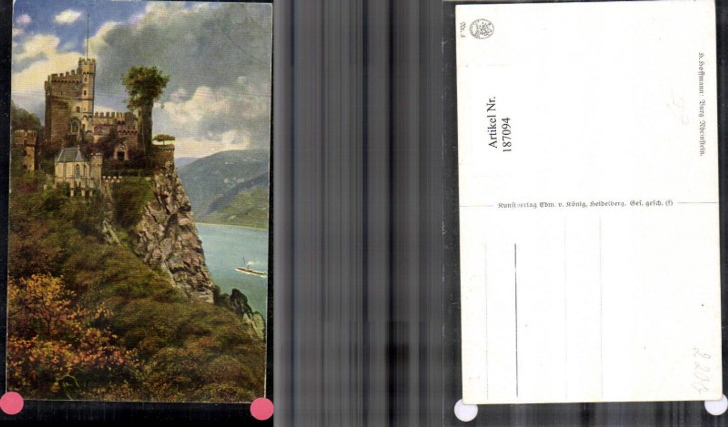 187094,Künstler Ak Heinrich Hoffmann Burg Rheinstein
