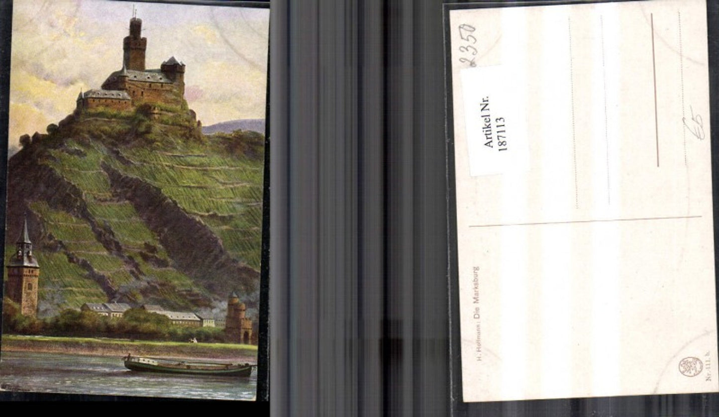 187113,Künstler Ak Heinrich Hoffmann Die Marksburg