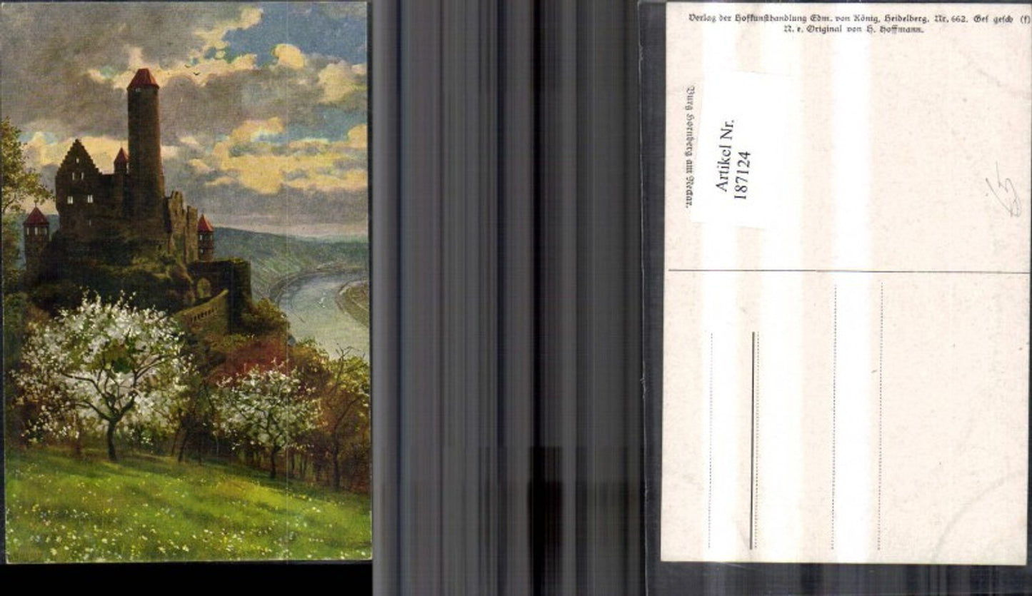 187124,Künstler Ak Heinrich Hoffmann Burg Hornberg a. Neckar