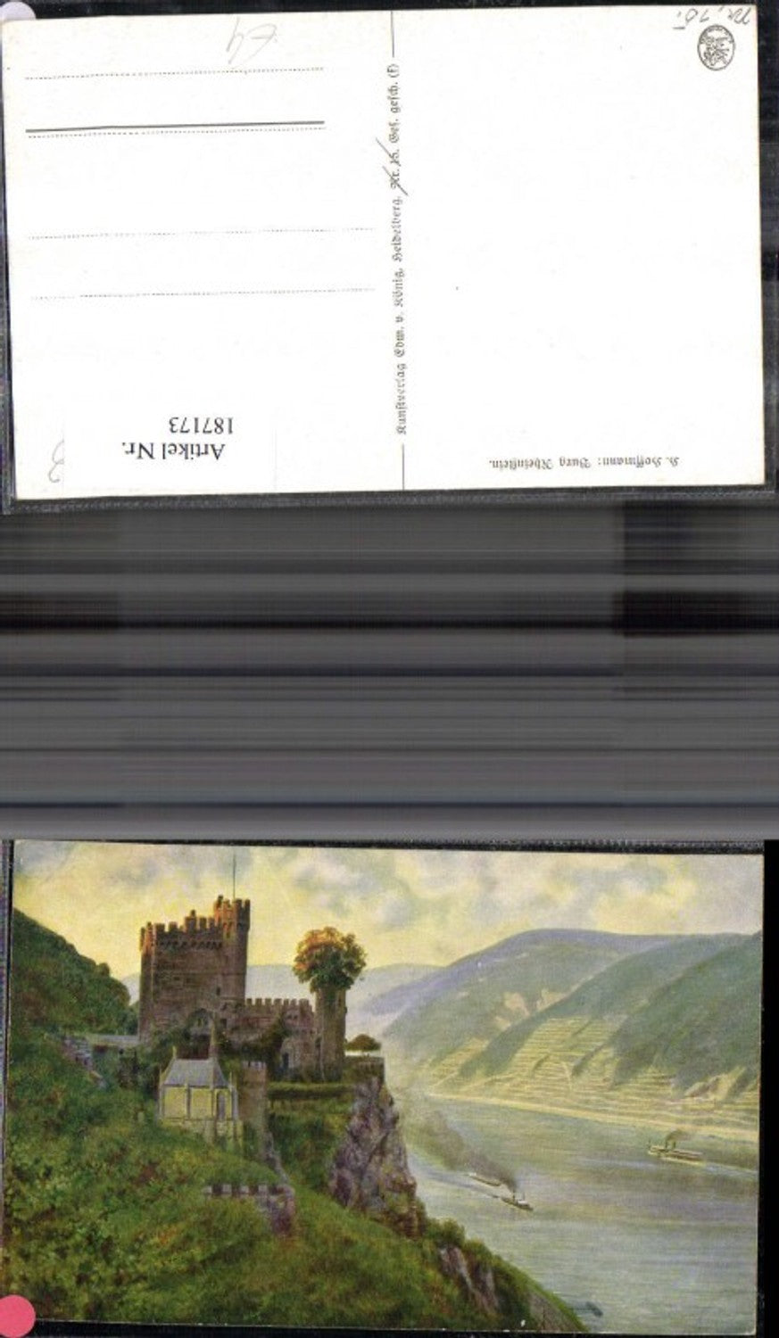187173,Künstler Ak Heinrich Hoffmann Burg Rheinstein