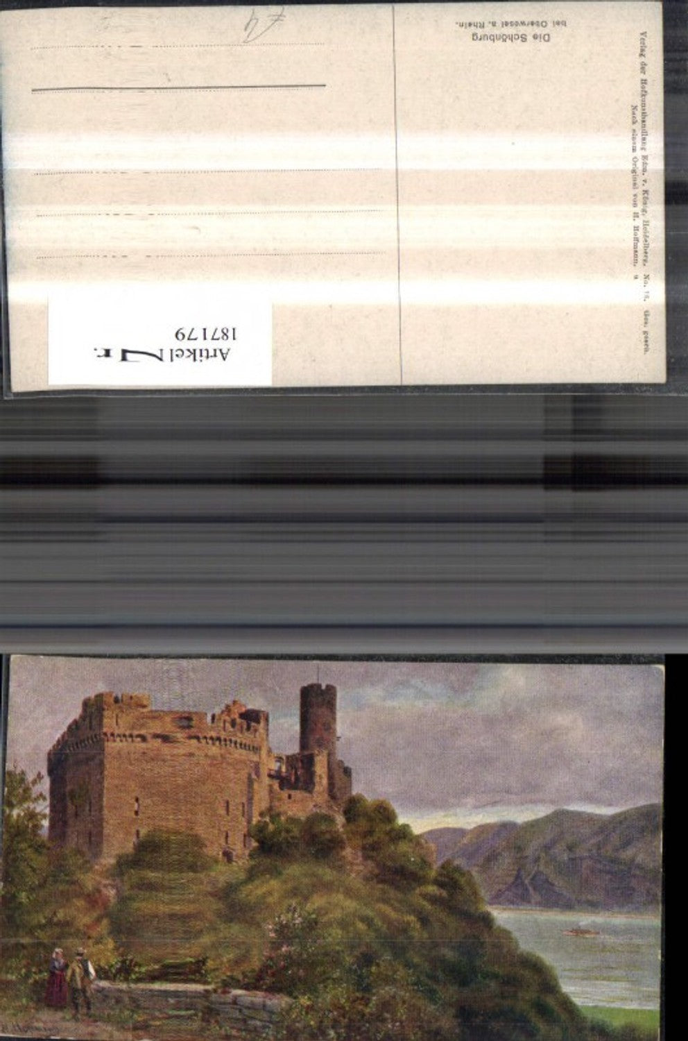 187179,Künstler Ak Heinrich Hoffmann Die Schönburg b. Oberwesel a. Rhein