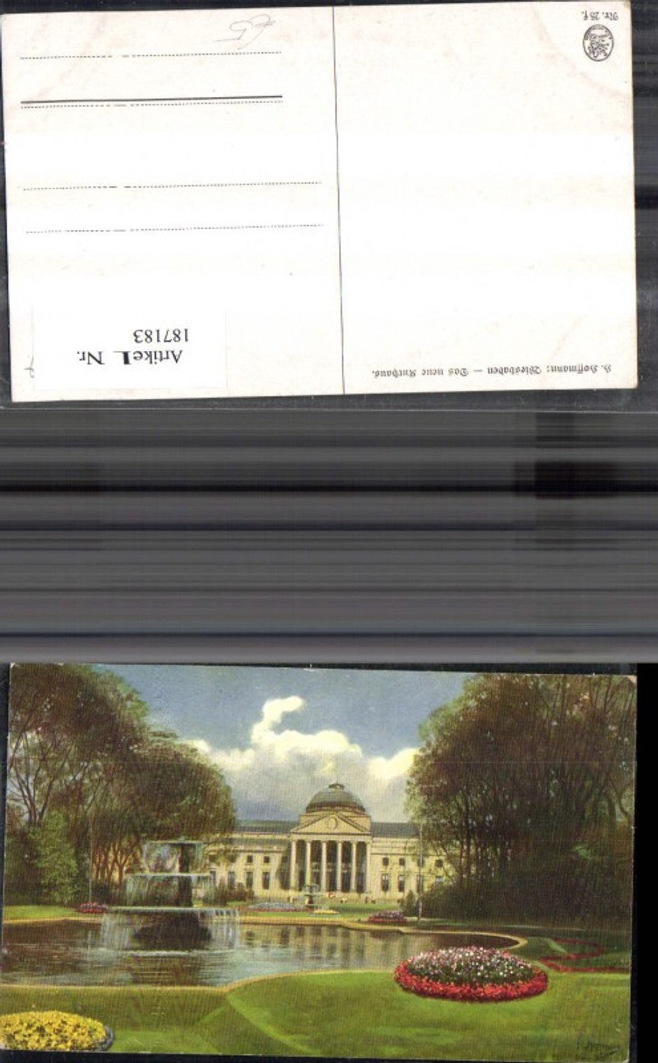 187183,Künstler Ak Heinrich Hoffmann Wiesbaden Das neue Kurhaus