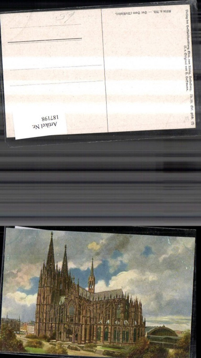 187198,Künstler Ak Heinrich Hoffmann Köln a. Rhein Der Dom