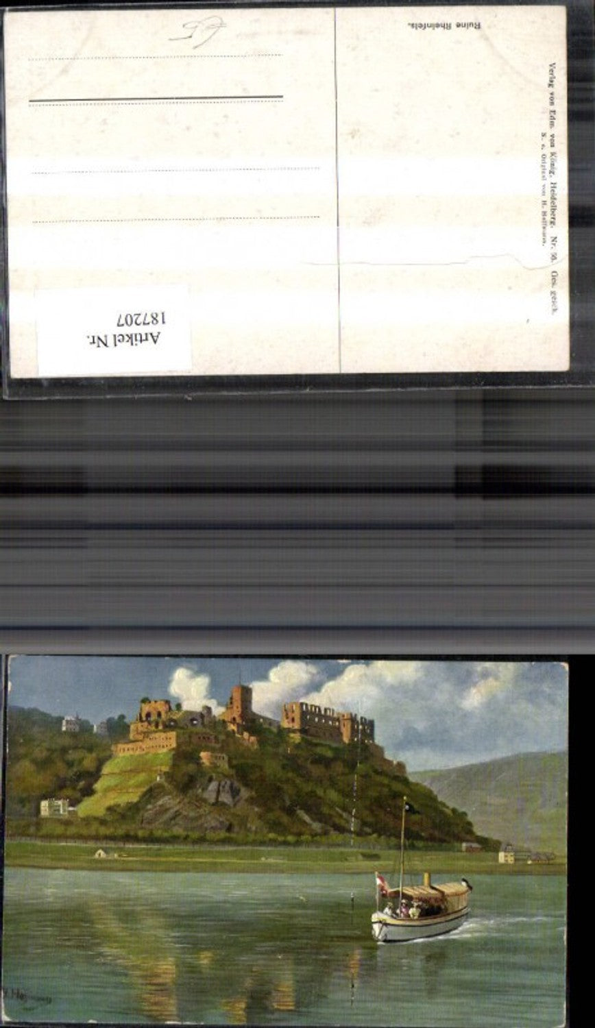 187207,Künstler Ak Heinrich Hoffmann Ruine Rheinfels