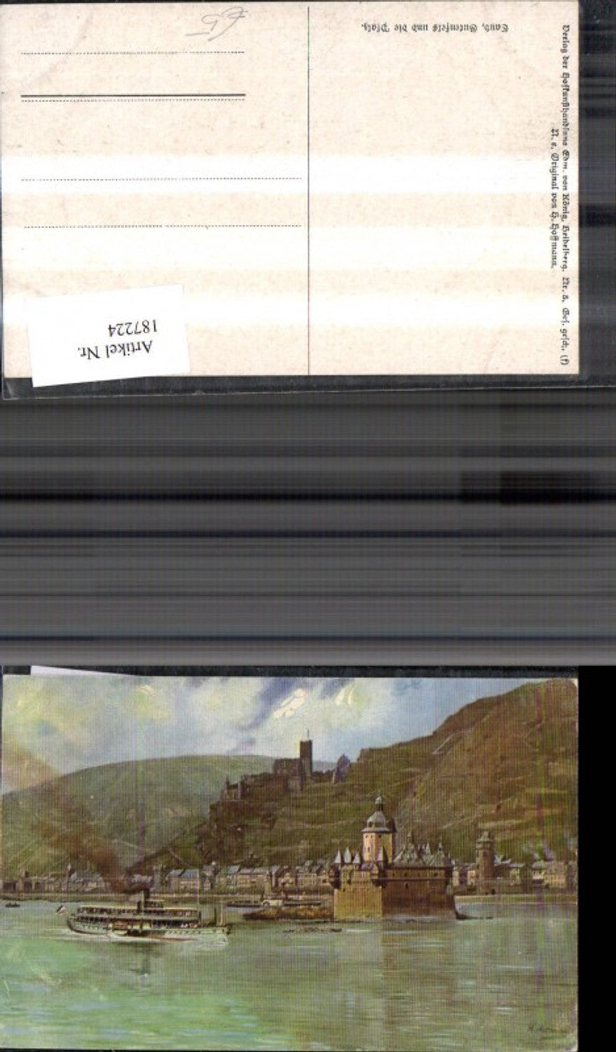 187224,Künstler Ak Heinrich Hoffmann Gaub Gutenfels u. d. Pfalz