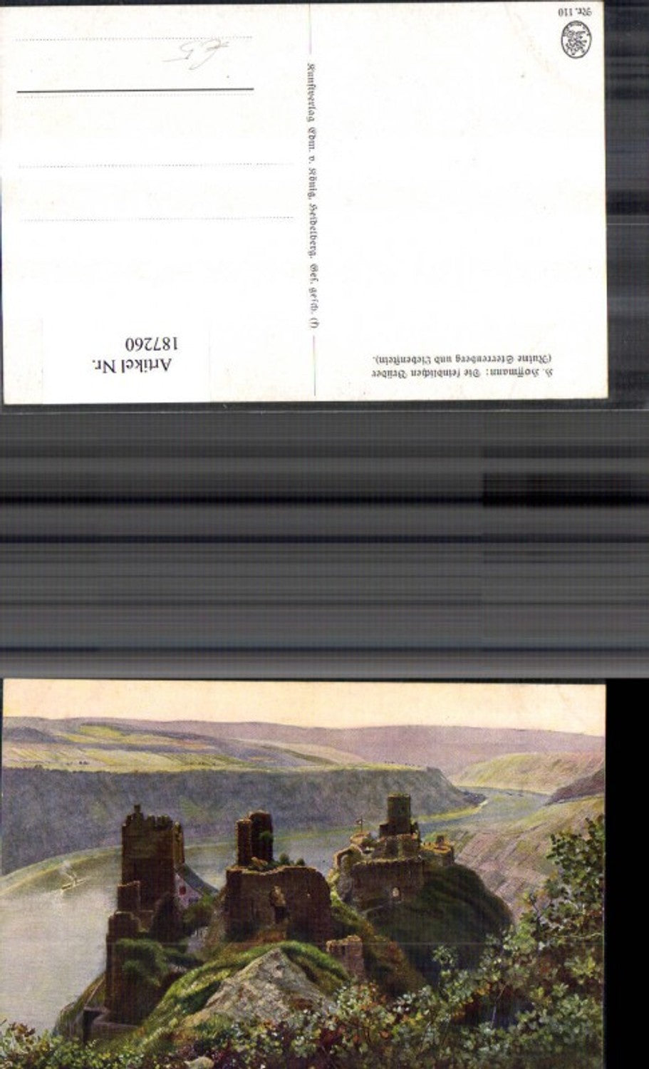 187260,Künstler Ak Heinrich Hoffmann Die feindlichen Brüder Ruine Sterrenberg u. Siebenstein