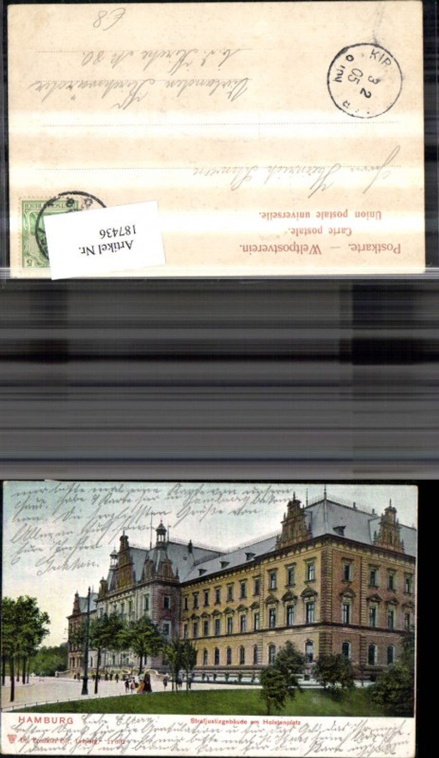 187436,Hamburg Strafjustizgebäude a. Holsenplatz
