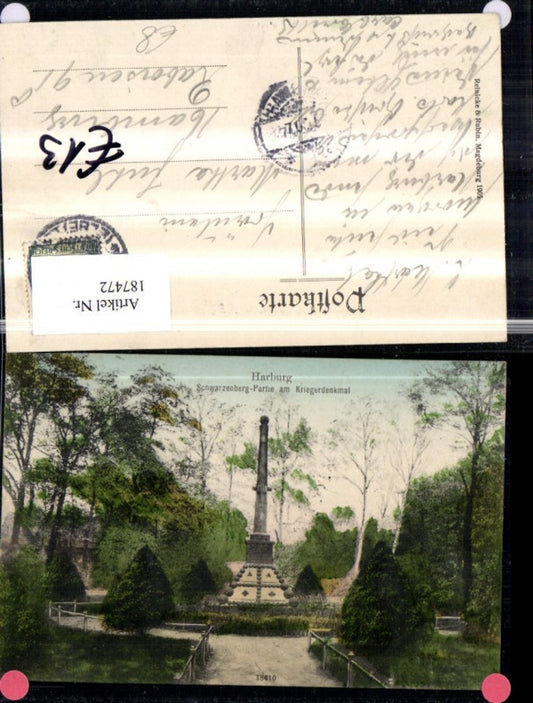 187472, Hamburg Harburg Schwarzenberg section at war memorial