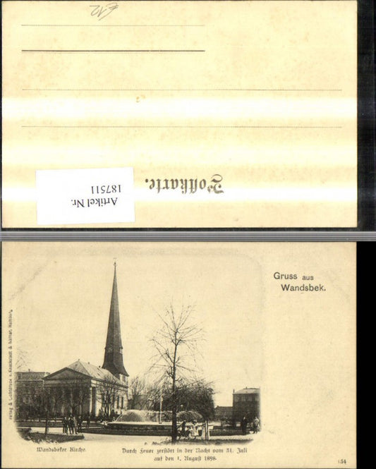 187511, Hamburg Wandsbek Church Wandsbek