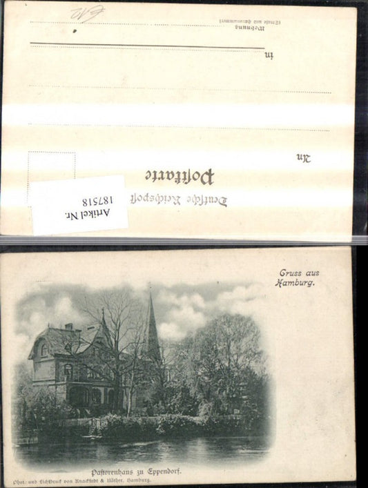 187518, Hamburg Pastor's House z. Eppendorf