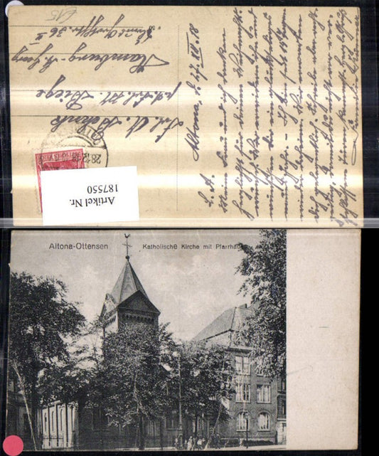 187550, Hamburg Altona Ottensen Catholic Church with Parish House