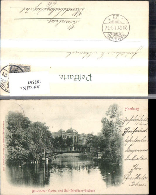 187563, Hamburg Botanical Garden and Customs Directorate Building