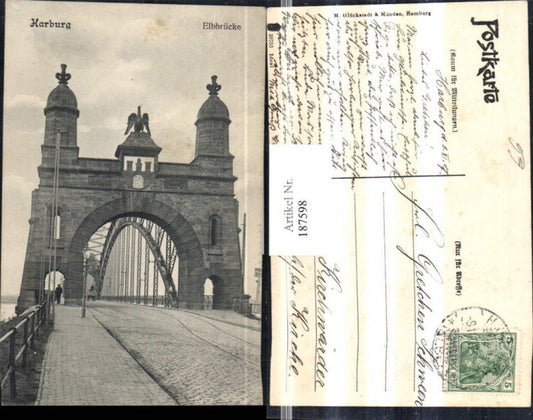 187598,Hamburg Elbbrücke Brücke