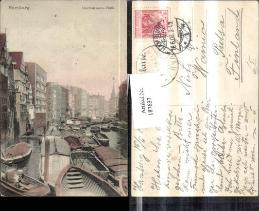 187637,Hamburg Deichstraßen-Fleth Boote Ortsansicht