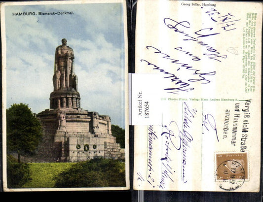 187654,Hamburg Bismarck Denkmal