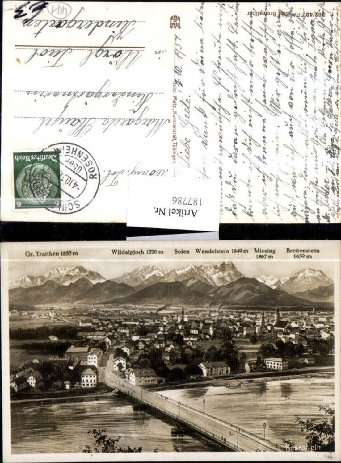 187786,Rosenheim Totale Gr. Traithen Wildalpjoch Soien Wendelstein Miesing Breitenstein