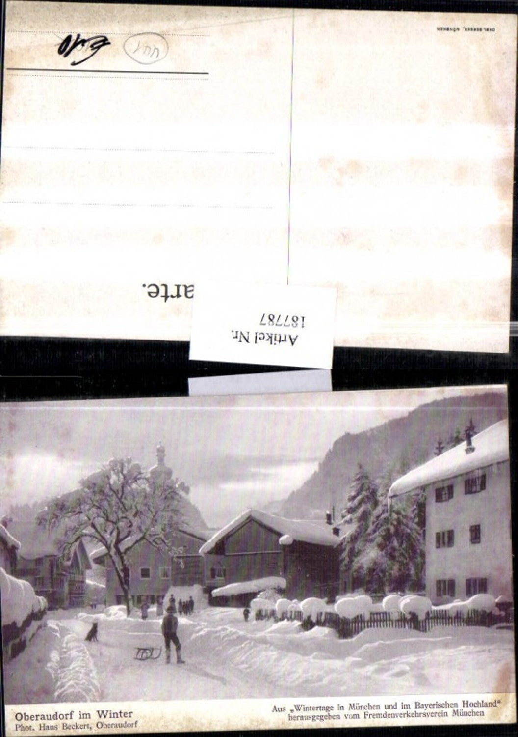 187787,Oberaudorf im Winter Straßenansicht Ortsansicht
