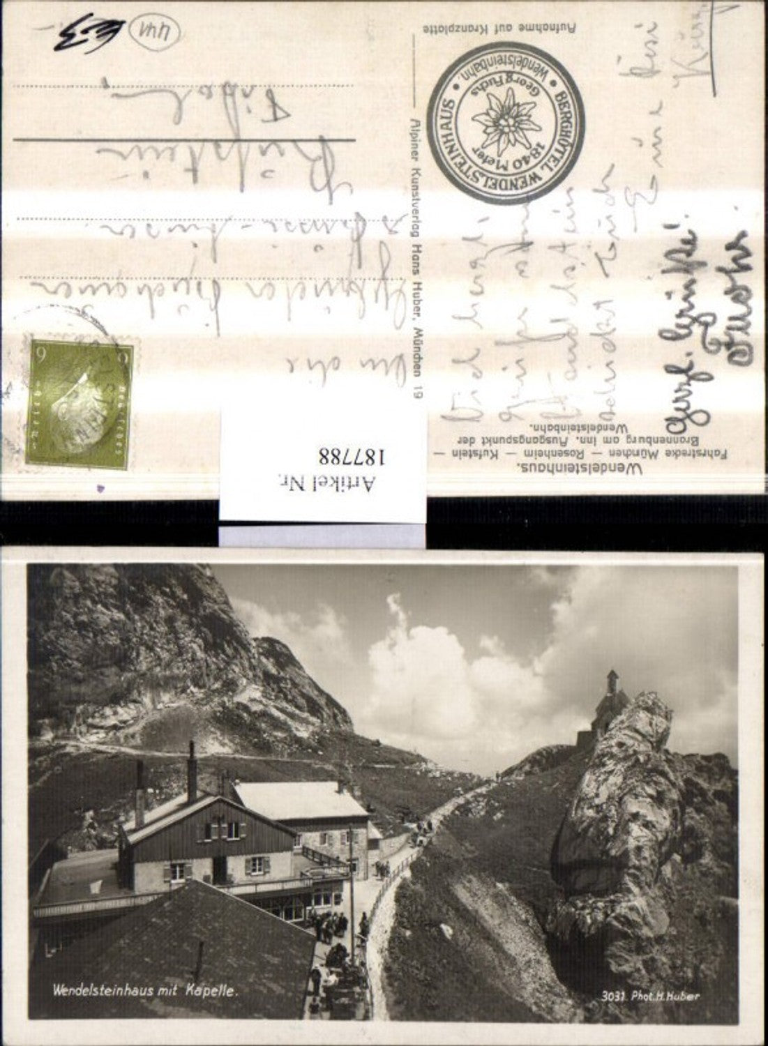 187788,Berghotel Wendelsteinhaus m. Kapelle b. Bayrischzell