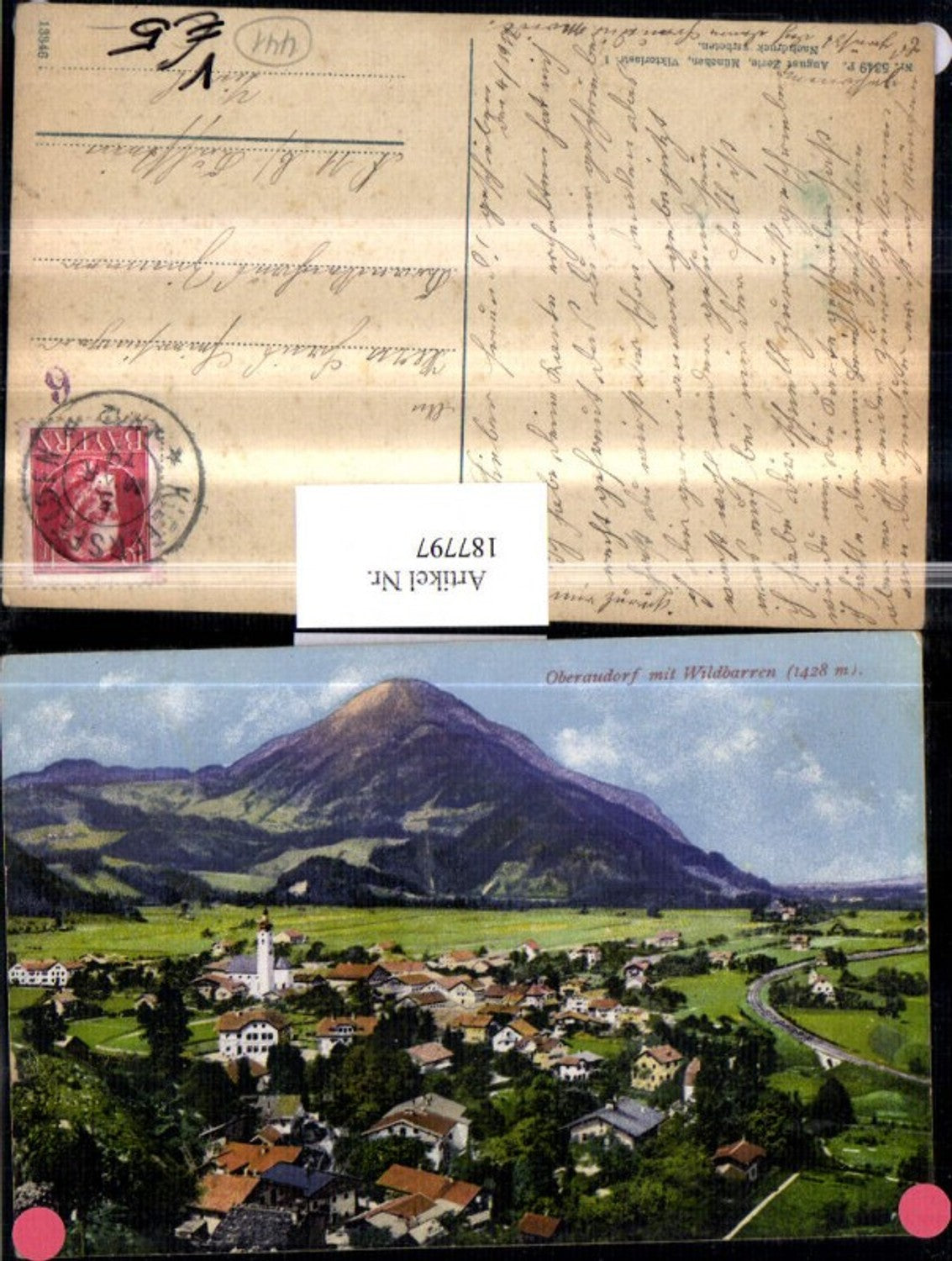 187797,Oberaudorf m. Wildbarren Totale pub August Zerle 5349
