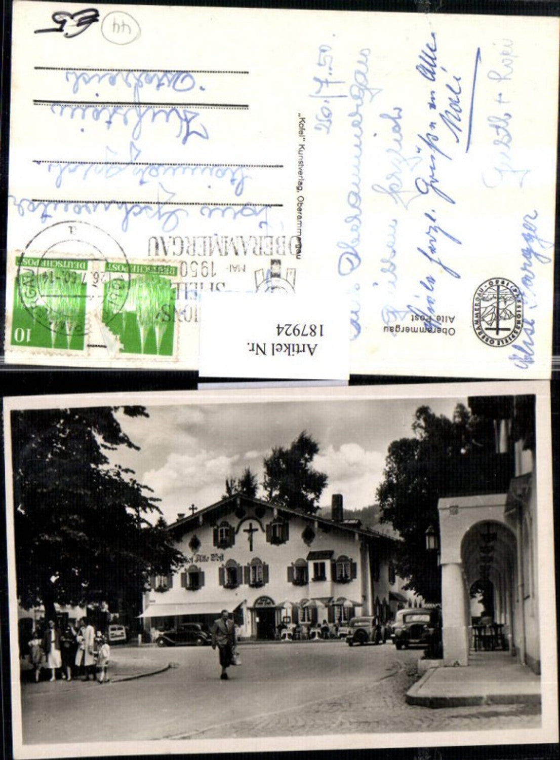 187924,Oberammergau Gasthof Alte Post Straßenansicht