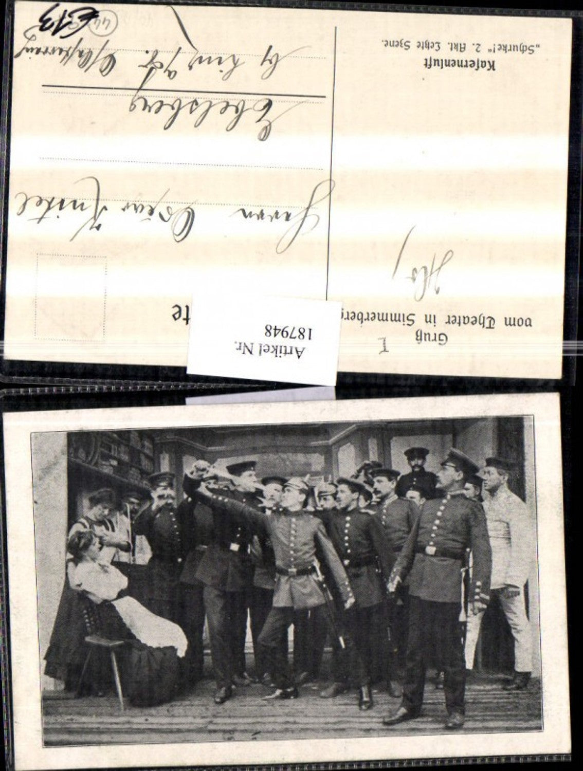 187948,Gruß vom Theater in Simmerberg Aufführung Kasernenluft Akt 2 letzte Szene