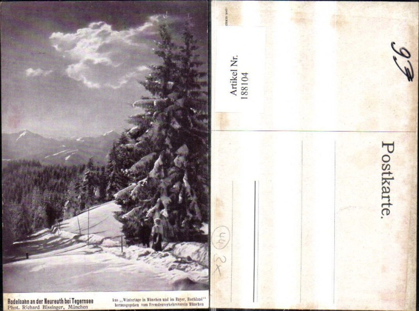 188104, Neureuth am Tegernsee toboggan run in winter