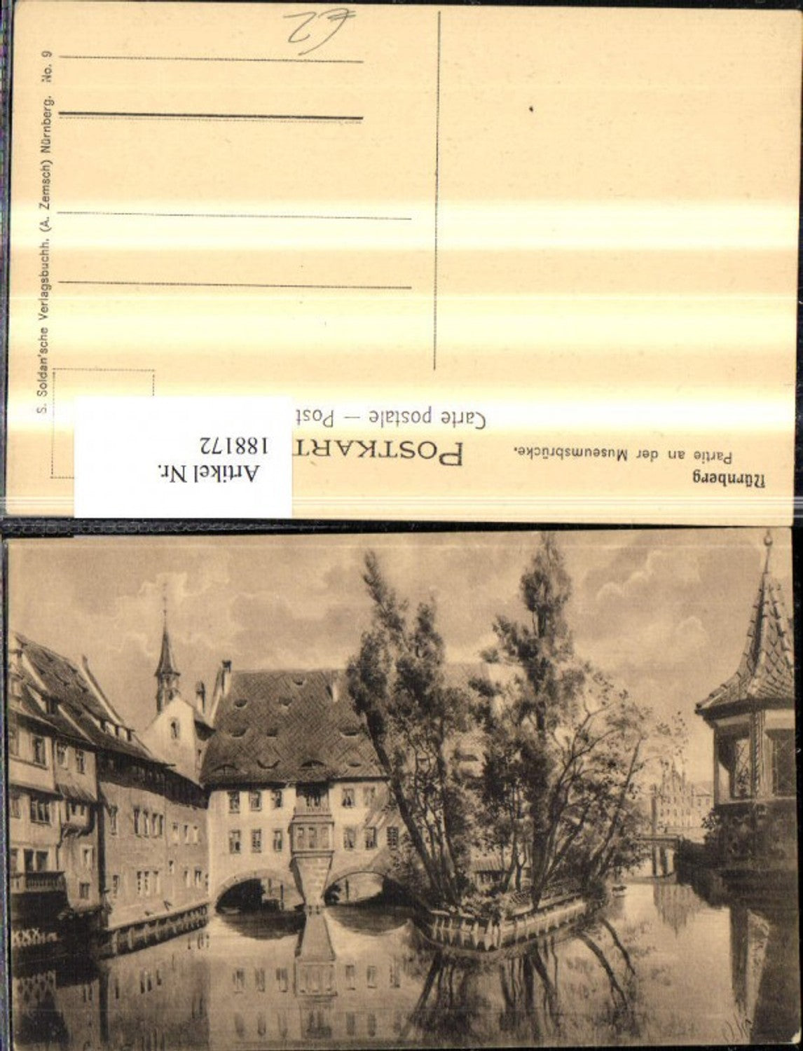 188172,Nürnberg Partie a. d. Museumsbrücke Brücke