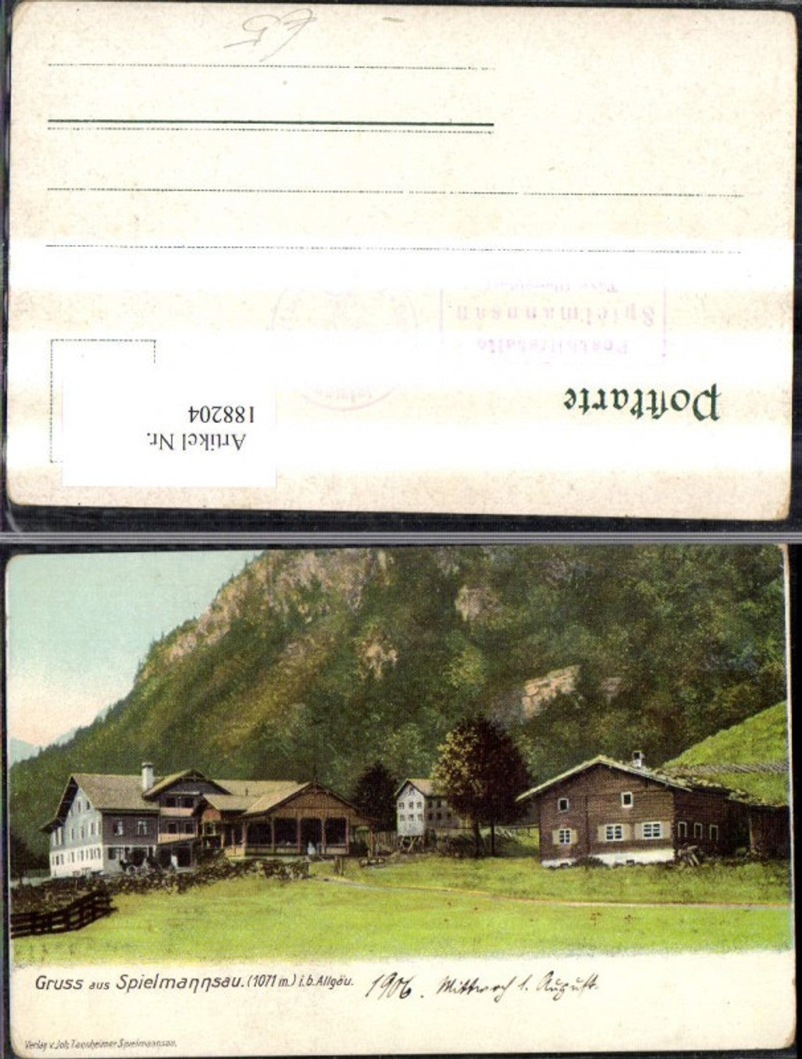 188204, Greetings from Spielmannsau in the Allgäu