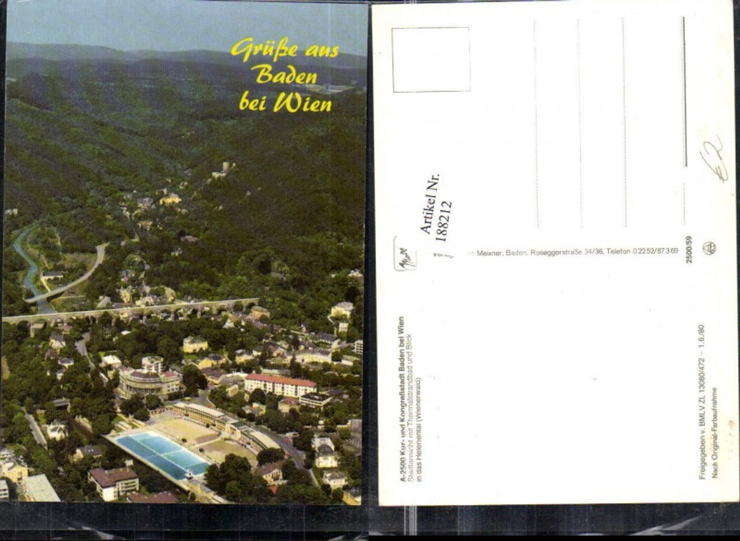 188212,Baden b. Wien Luftbild