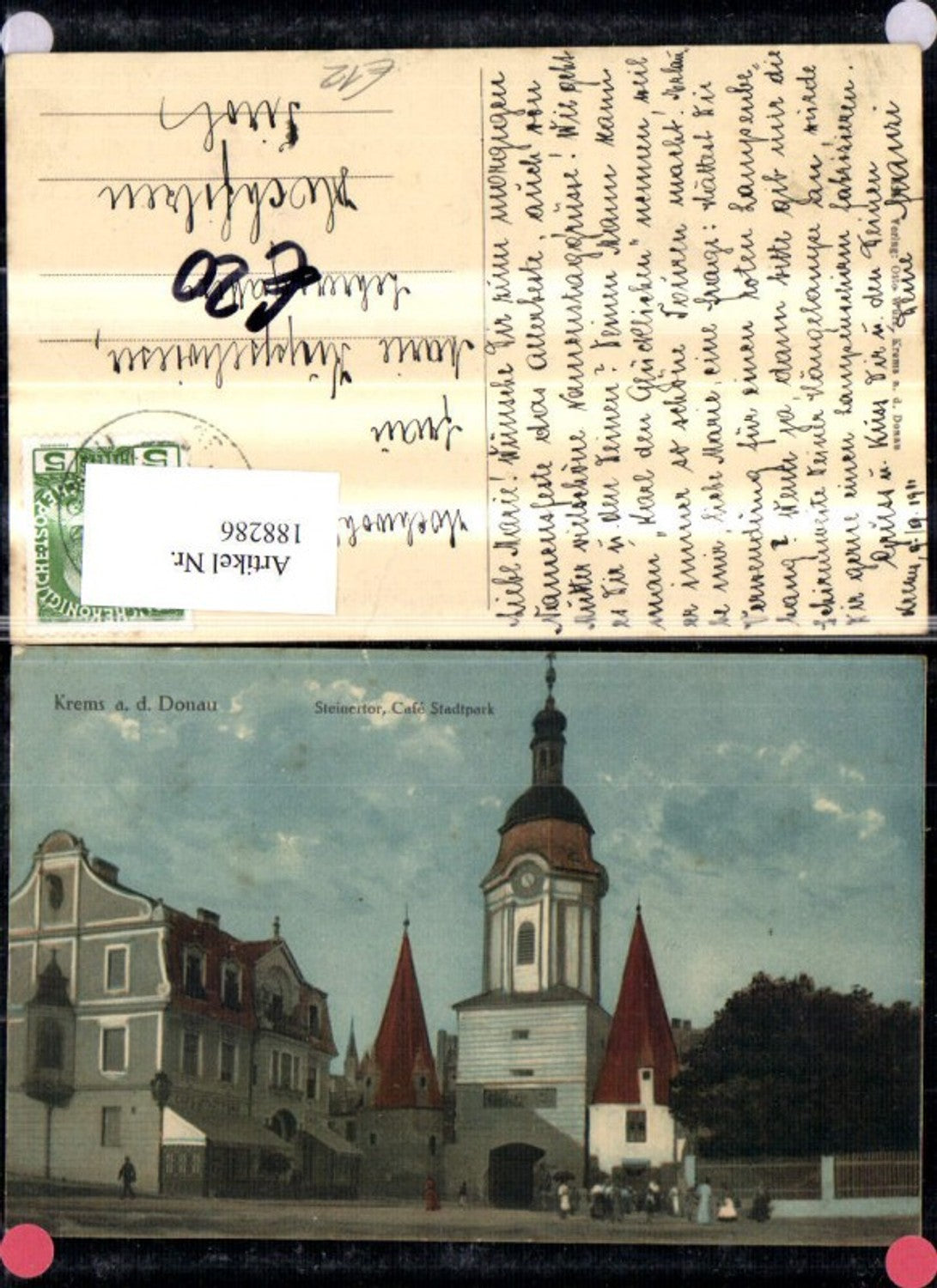 188286,Krems a. d. Donau Steinertor Cafe Stadtpark