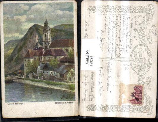 188289,Künstler Ak Leopold Schweiger Dürnstein i. d. Wachau