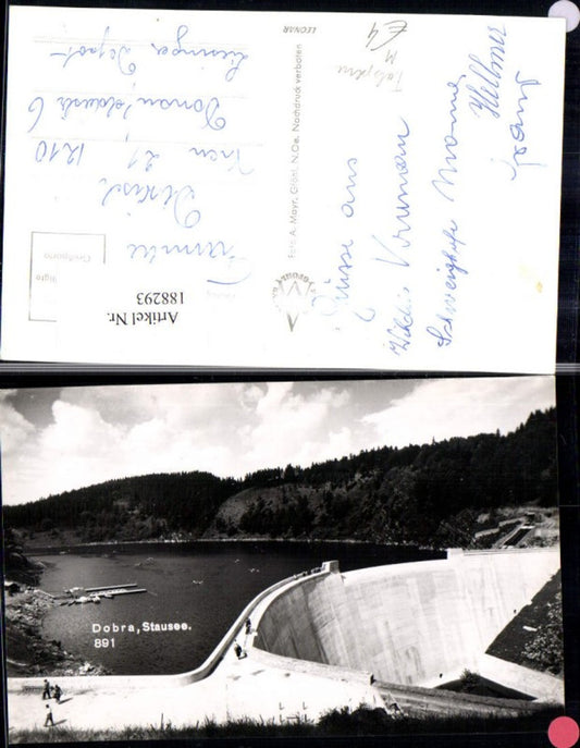 188293,Dobra Stausee Talsperre Foto Ak