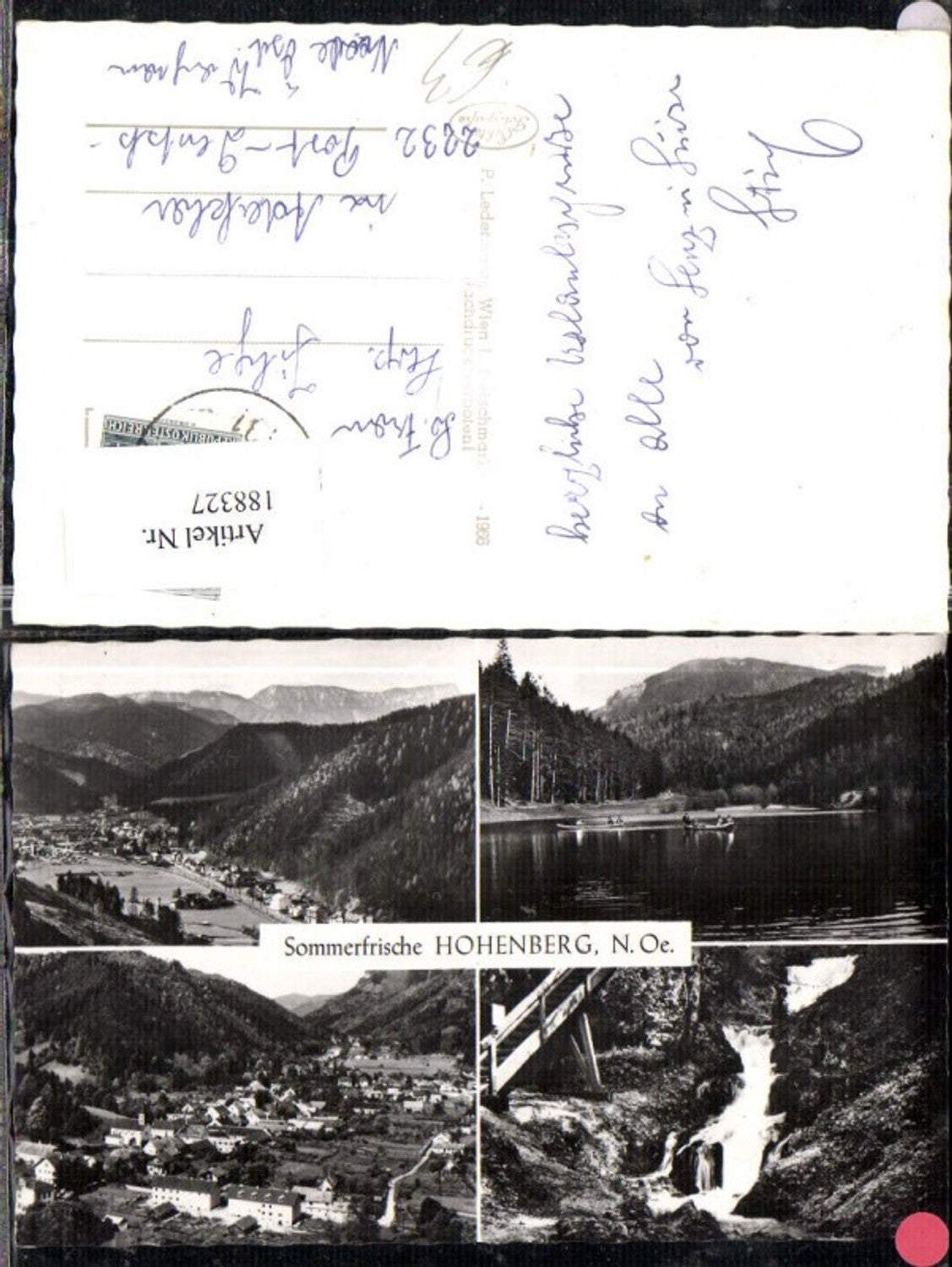 188327,Hohenberg Totale See Wasserfall Mehrbildkarte