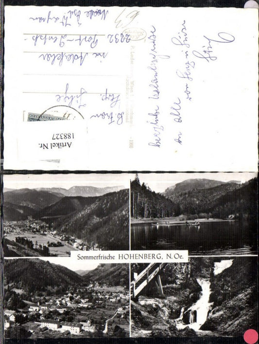 188327,Hohenberg Totale See Wasserfall Mehrbildkarte