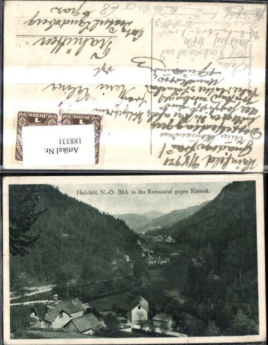 188331,Hainfeld Blick i. d. Ramsautal geg. Kieneck Totale