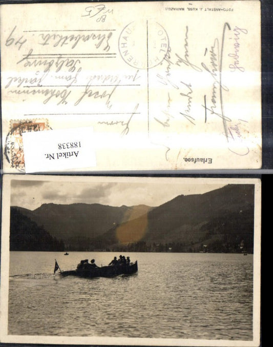 188338,Erlaufsee b. Mitterbach Boot Bahnpost Zug 242