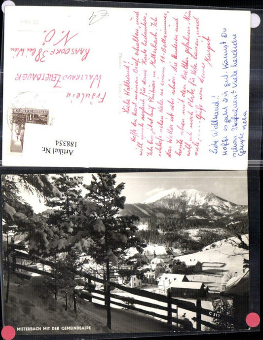 188354,Mitterbach Teilansicht m. d. Gemeindealpe