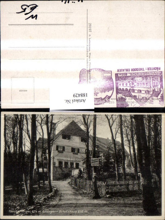 188429,Mödling Hochanninger m. Anninger-Schutzhaus