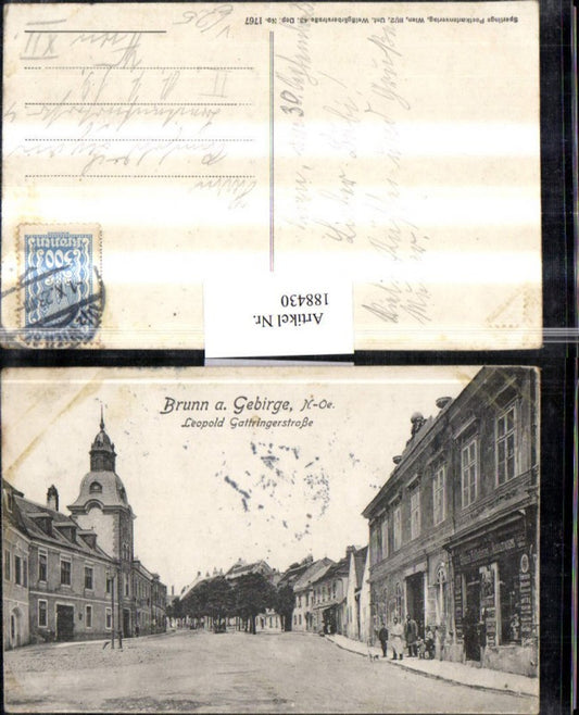 188430,Brunn a. Gebirge Leopold Gattringerstraße Straßenansicht pub Sperling 1767