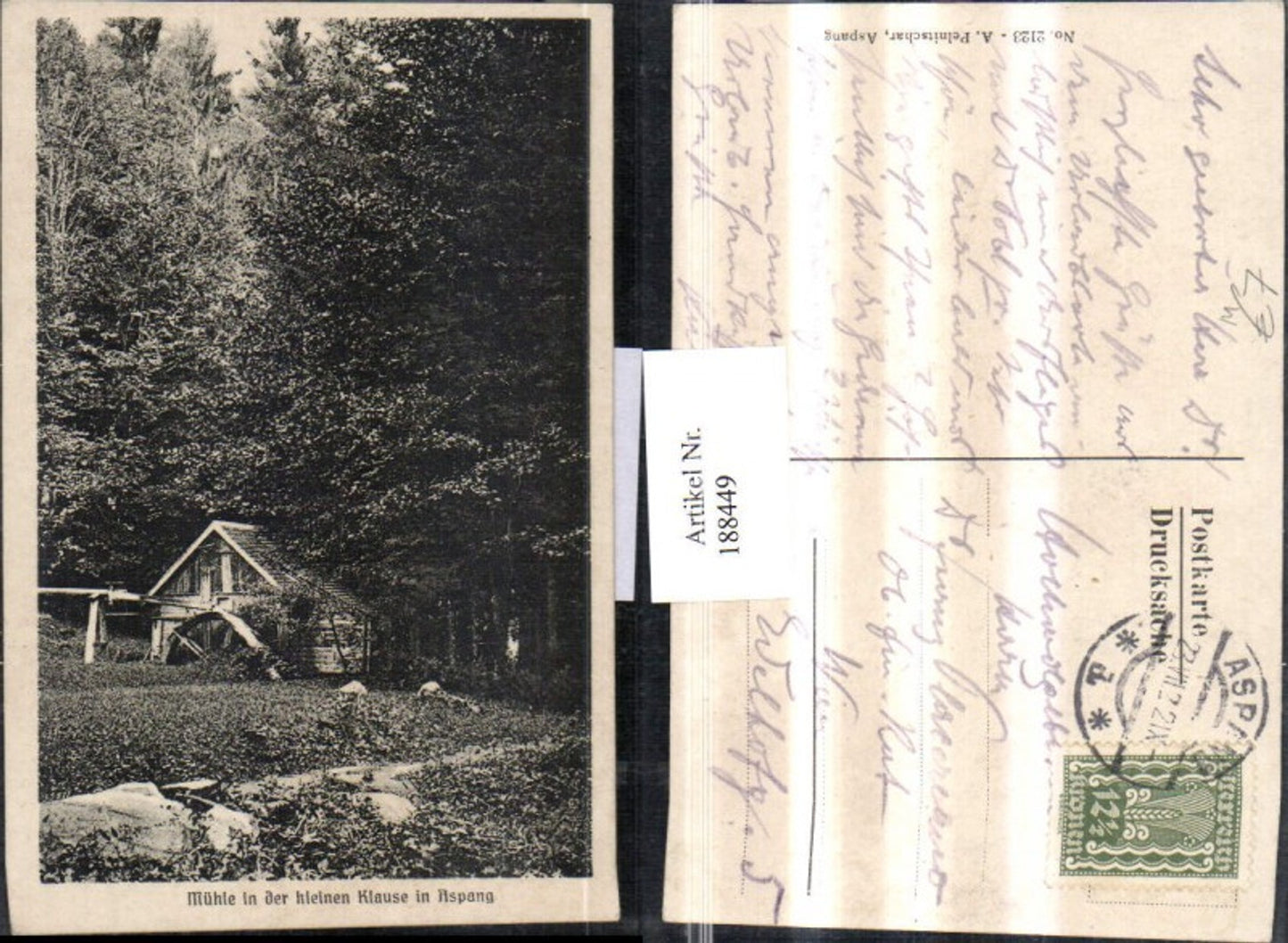 188449,Mühle i. d. Kleinen Klause in Aspang