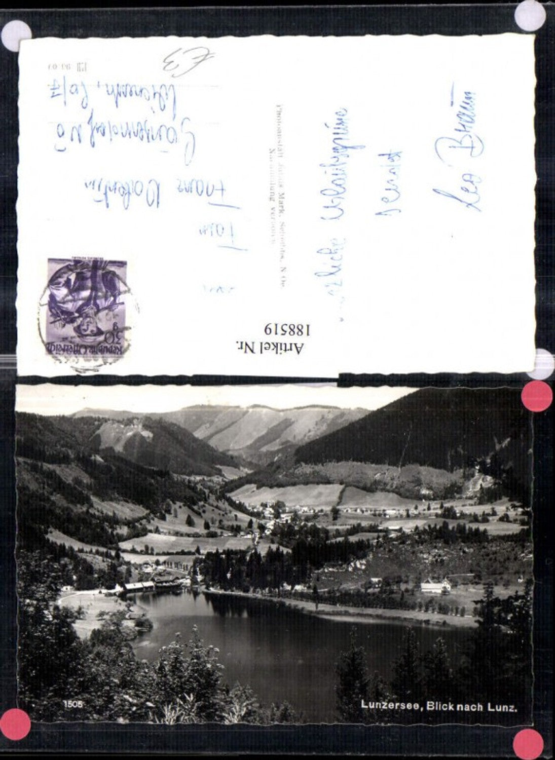188519,Lunzersee Blick nach Lunz a. See