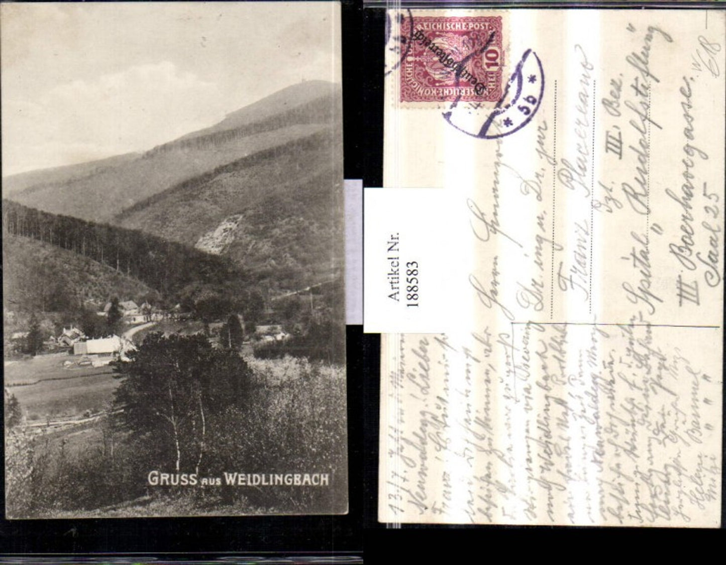 188583,Gruß aus Weidlingbach b. Klosterneuburg