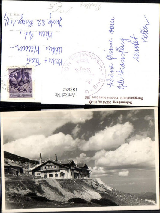 188622,Schneeberg b. Puchberg Berggaststätte Hochschneeberg
