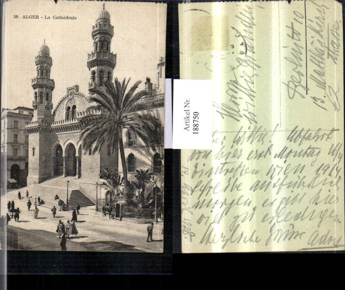 188750,Algerien Alger Algier La Cathedrale Kirche