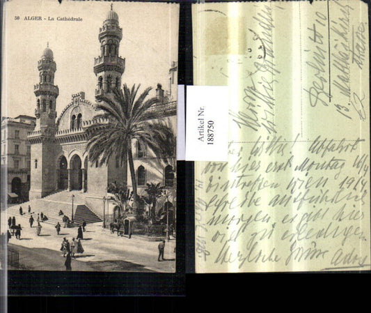 188750,Algerien Alger Algier La Cathedrale Kirche