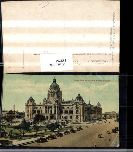 188761,Südafrika Durban KwaZulu-Natal Town Hall and Smith Street Straßenansicht Gebäude