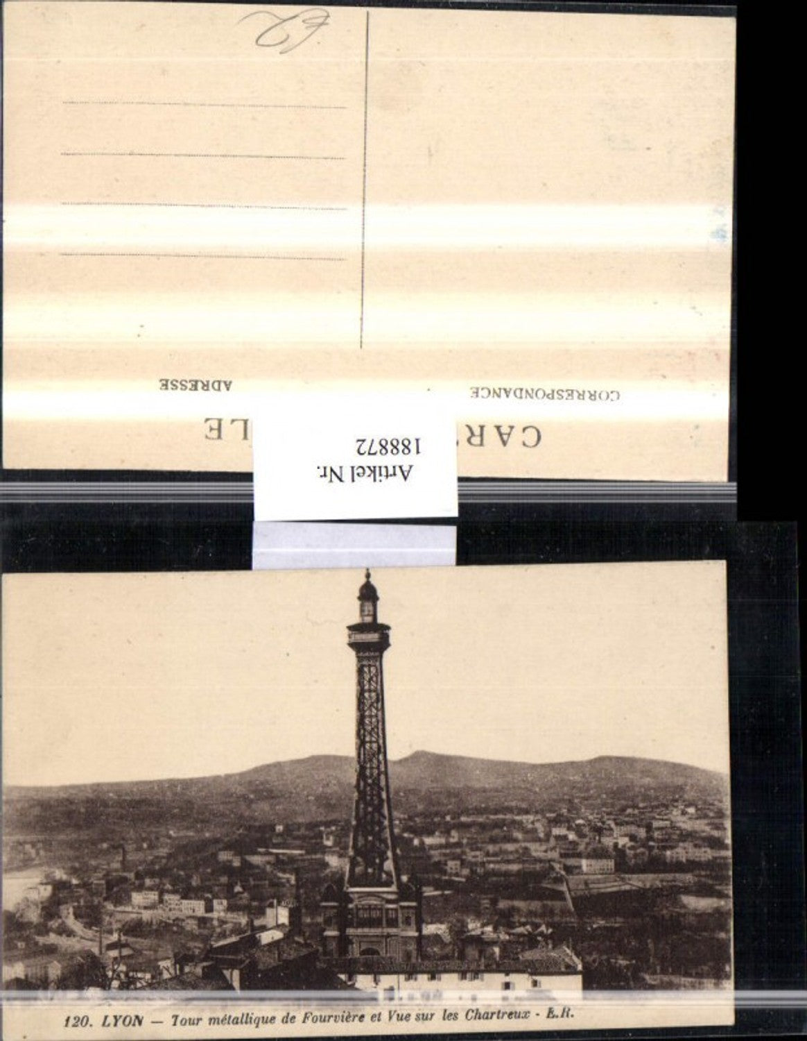 188872,Frankreich Lyon Tour metallique de Fourviere et Vue sur les Chartreux Turm Totale