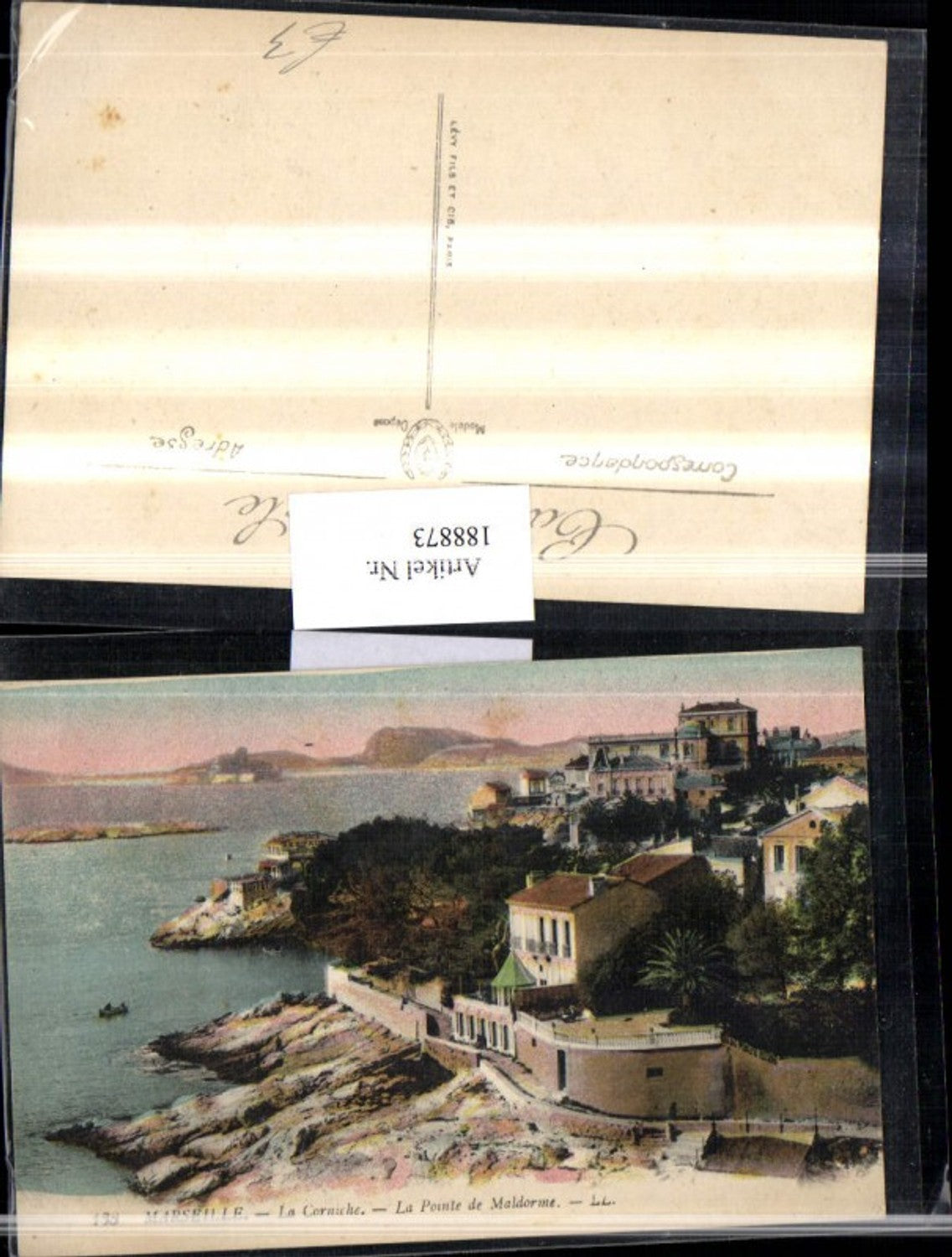 188873,Frankreich Marseille La Corniche La Pointe de Maldorme Ortsansicht Partie