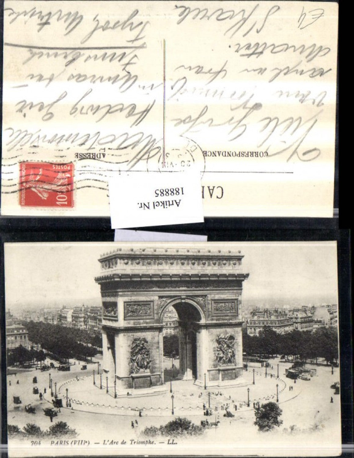 188885, France Paris L'Arc de Triomphe Triumphal Arch
